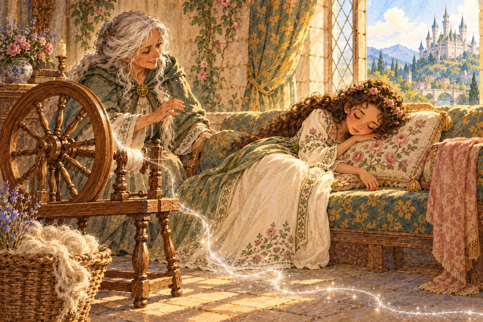 Rose leaned closer, reached toward the thread, and felt the smallest prick.